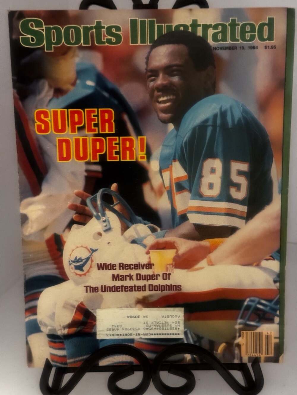Sports Illustrated Magazine 11/19/84 Mark Duper Miami Dolphins Cover
